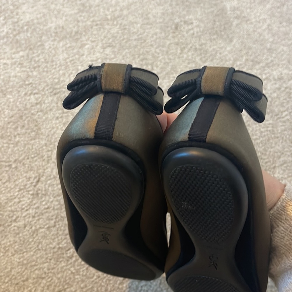 YSL flat shoes , size 7.5 ,in black kaki color - Picture 13 of 16